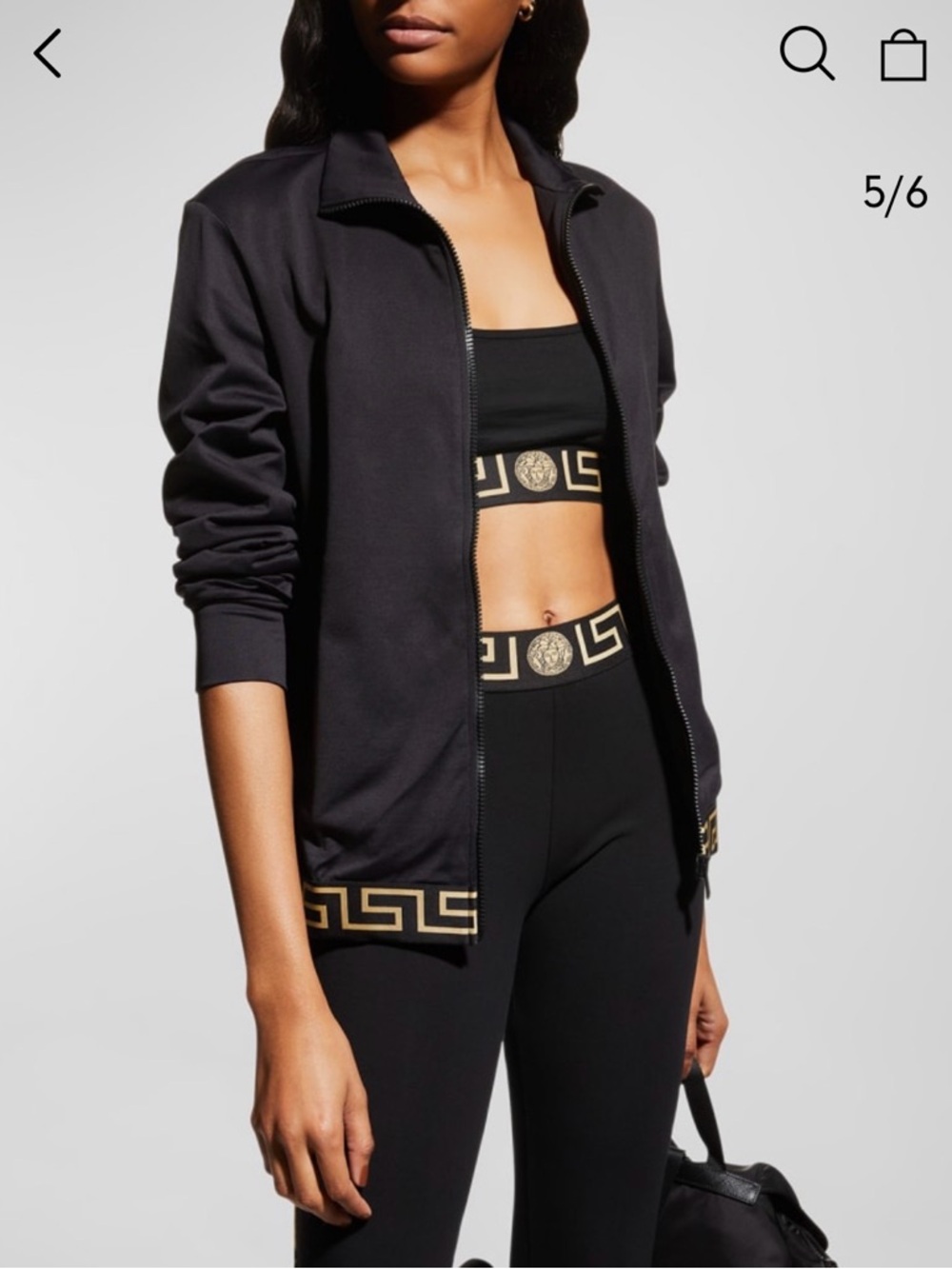 Versace Greca Border Track Black Jacket - Picture 2 of 12
